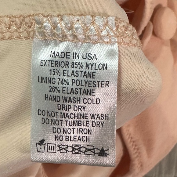 NEW Lisa Marie Fernandez Poppy High Waist 2 Piece Bikini Coral Crepe Sz 3 US 6-8 - Picture 6 of 10